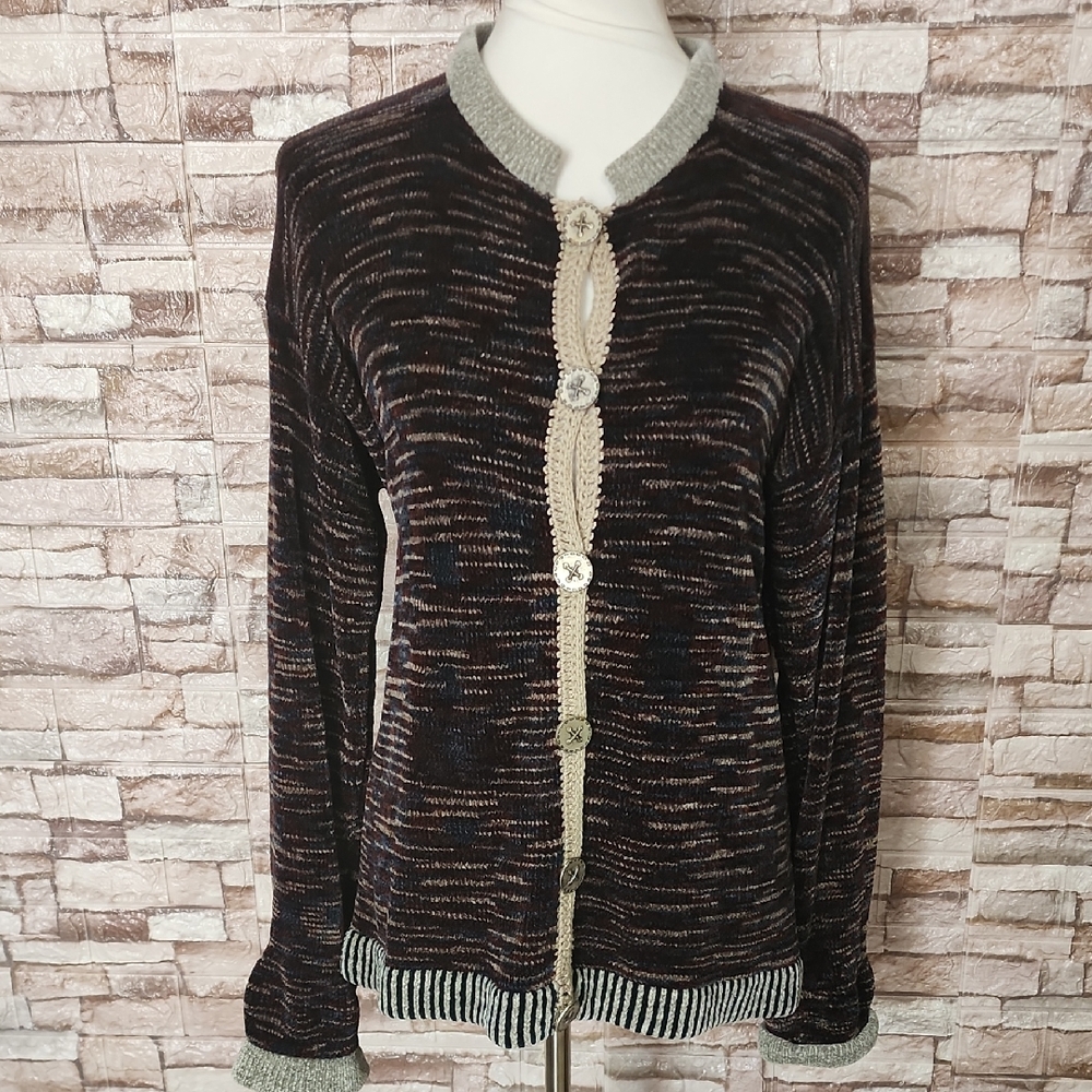 Ani Barrie Vintage Women's Multicolor Sweater Made In USA